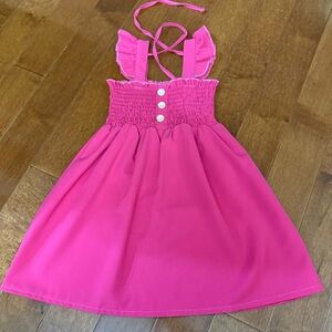 Pink Ruffled Kids Dress
